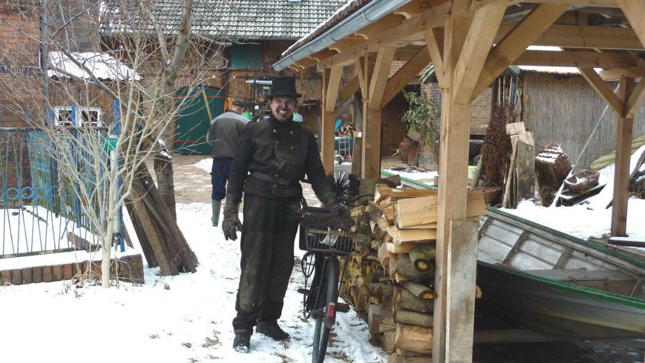 Ferienwohnung Zum Kahnfahrmann ลืบเบอเนา ภายนอก รูปภาพ